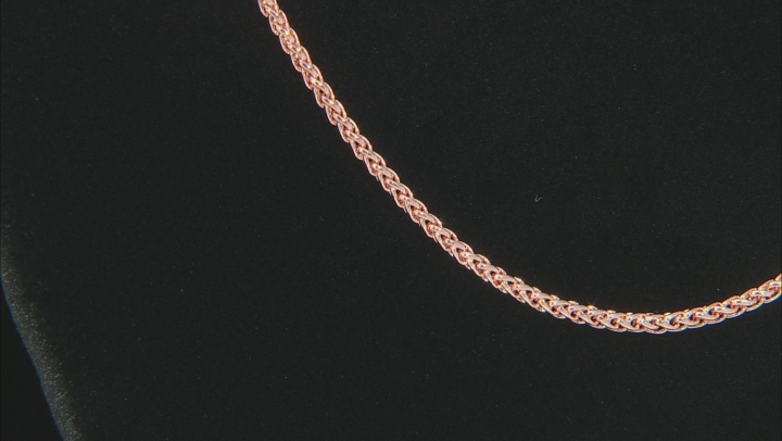 Copper Wheat Chain Necklace Video Thumbnail