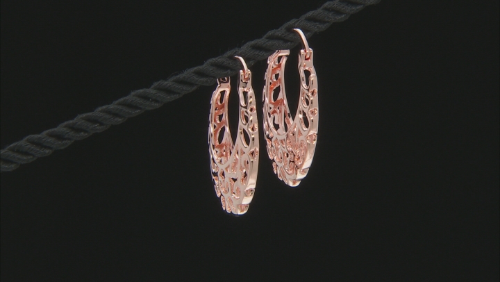 Timna Jewelry Collection™ Copper Hoop Earrings Video Thumbnail