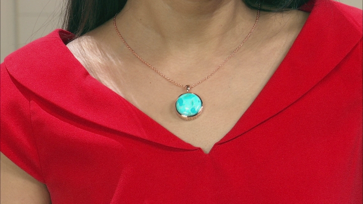 Copper Turquoise Pendant With Chain Video Thumbnail