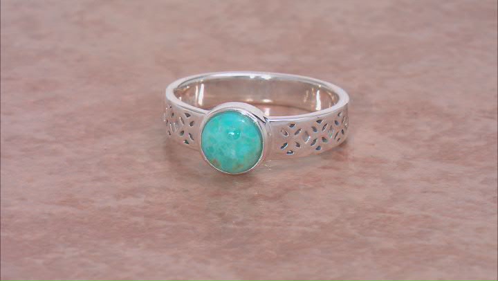 Blue Turquoise Sterling Silver Stackable Ring Set Of 4 Video Thumbnail
