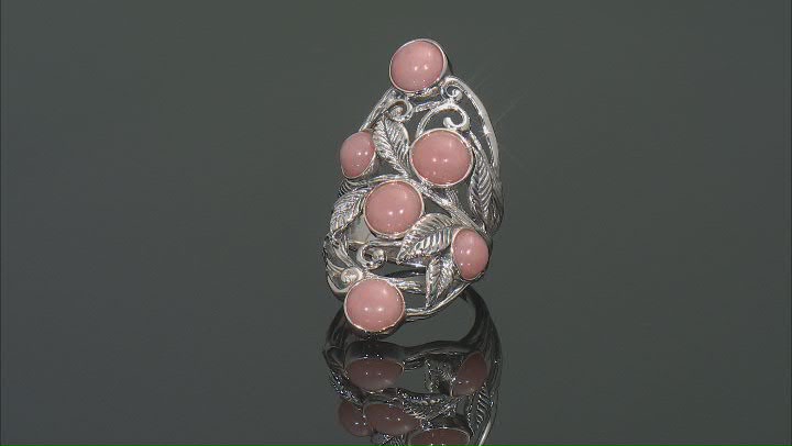 Pink Opal Sterling Silver Ring Video Thumbnail