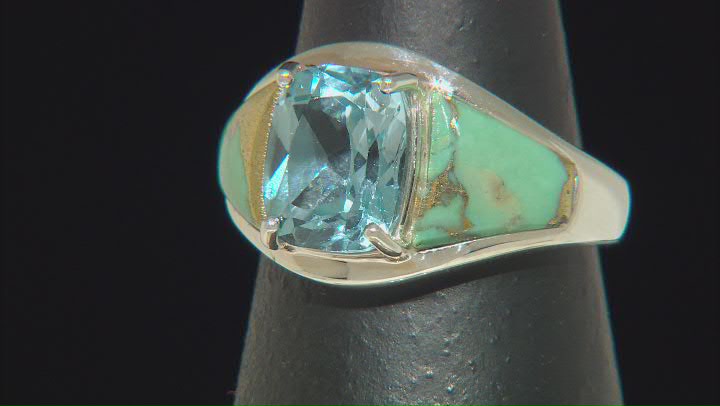 Sky Blue Topaz Rhodium Over Sterling Silver Ring 3.15ct Video Thumbnail