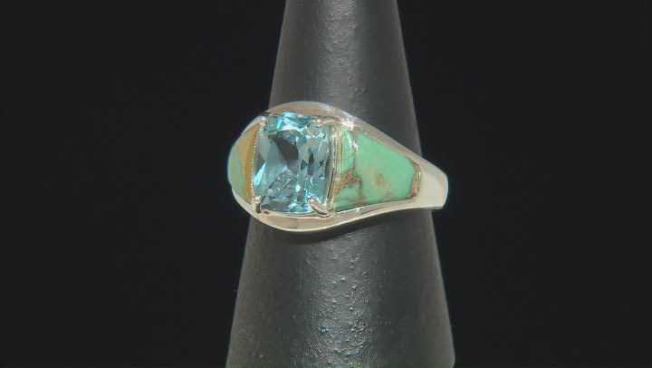 Sky Blue Topaz Rhodium Over Sterling Silver Ring 3.15ct Video Thumbnail