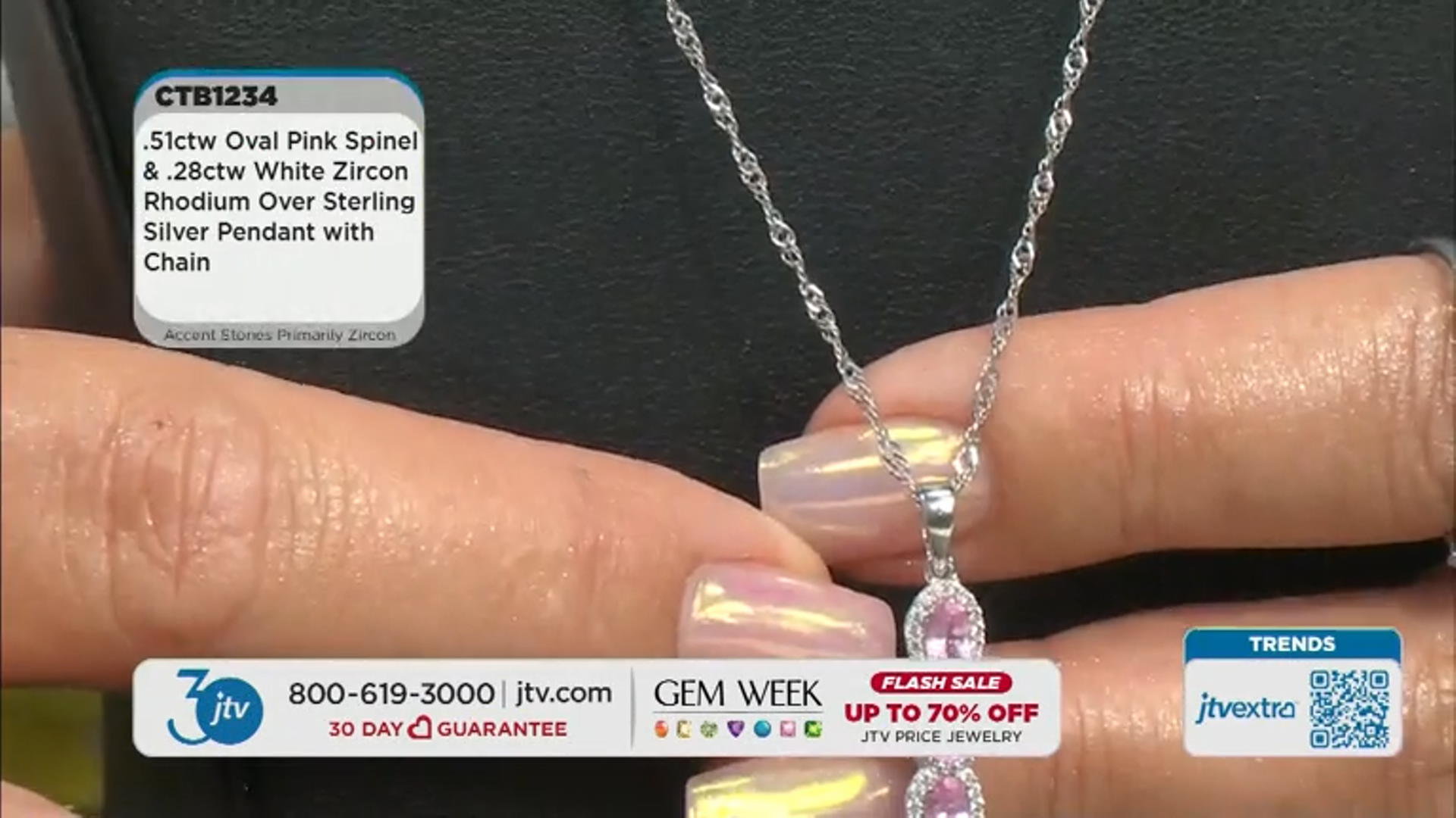 Pink Spinel Rhodium Over Sterling Silver Pendant With Chain 0.79ctw Video Thumbnail