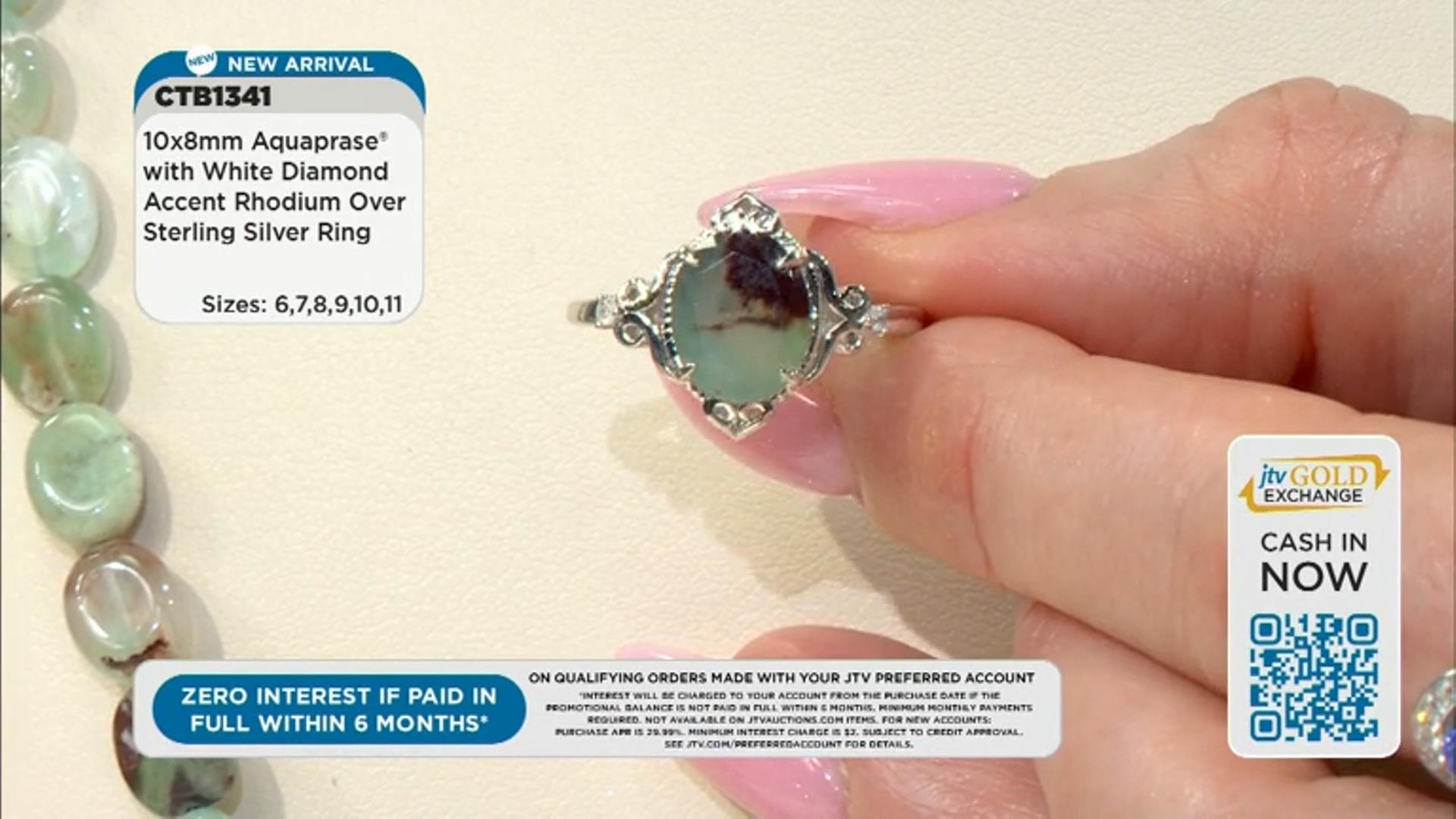 Aquaprase® With White Diamond Accent Rhodium Over Silver Ring 0.02ctw Video Thumbnail