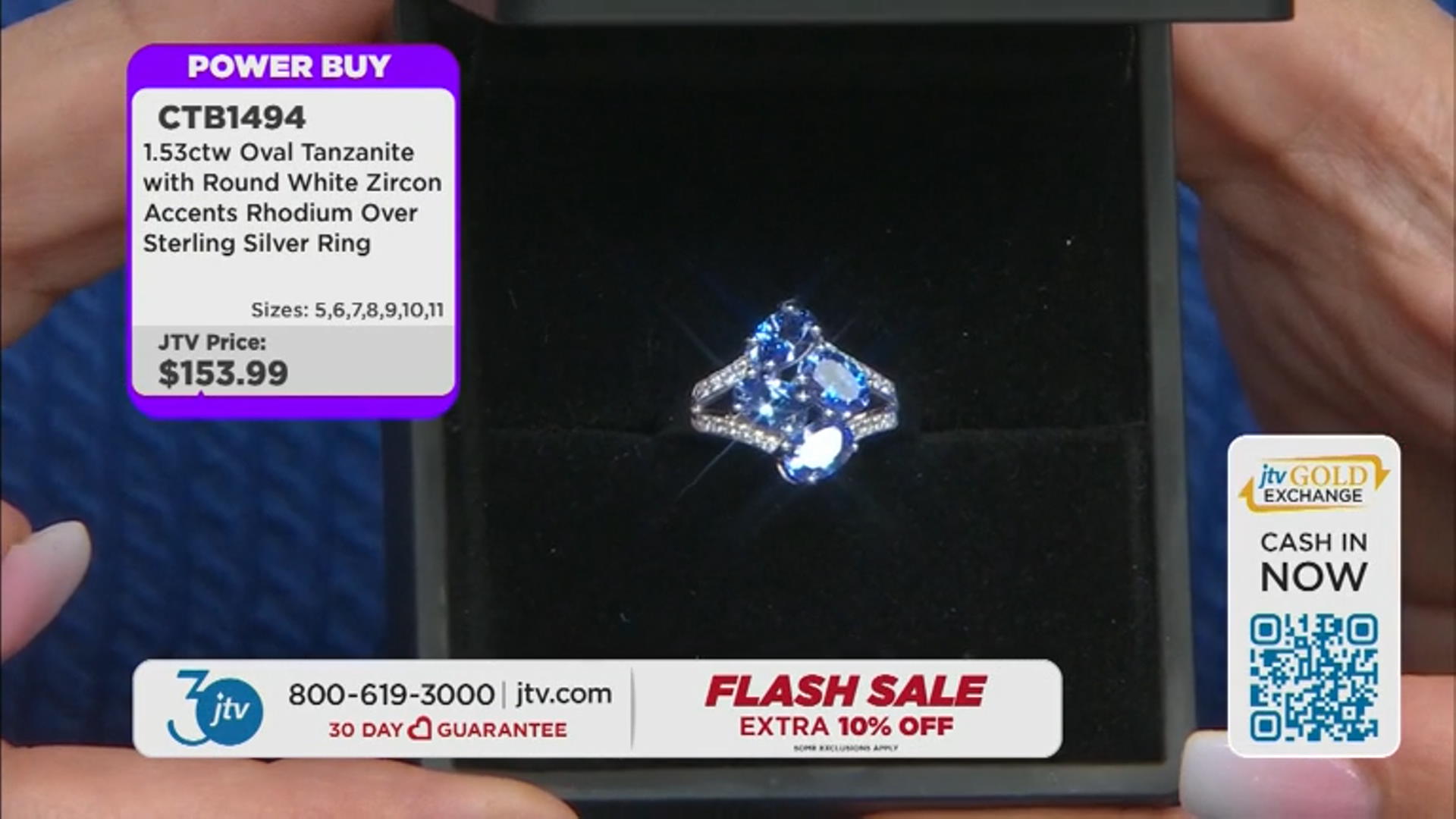 Blue Tanzanite Rhodium Over Sterling Silver Ring 1.62ctw Video Thumbnail