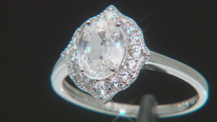 White Zircon Rhodium Over Sterling Silver Ring 2.99ctw Video Thumbnail