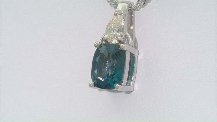 London Blue Topaz Rhodium Over Silver Pendant With Chain 2.79ctw Video Thumbnail