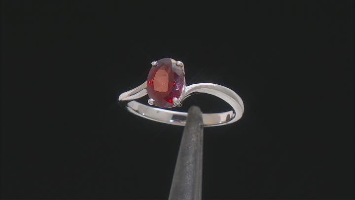 Red Labradorite Rhodium Over Sterling Silver Solitaire Ring 1.00ct Video Thumbnail