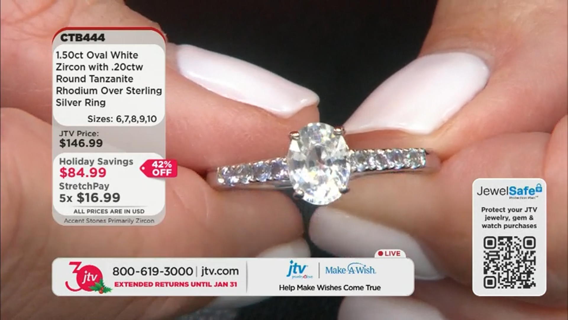 White Zircon Rhodium Over Sterling Silver Ring 1.70ctw Video Thumbnail