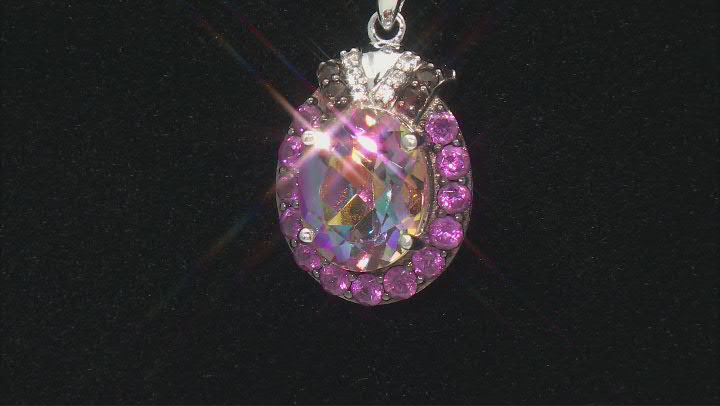 Northern Light Quartz™ Rhodium Over Sterling Silver Pendant With Chain 2.70ctw Video Thumbnail