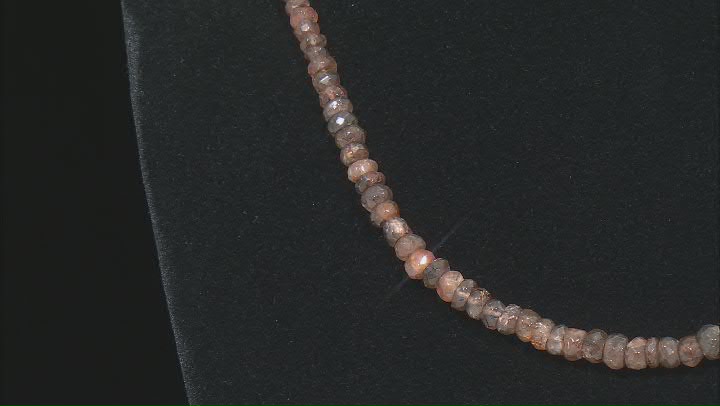 Andalusite Rhodium Over Sterling Silver Bolo Necklace Video Thumbnail