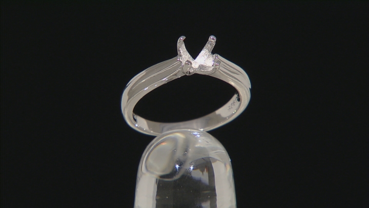 7mm Round Sterling Silver Solitaire Ring Casting Video Thumbnail