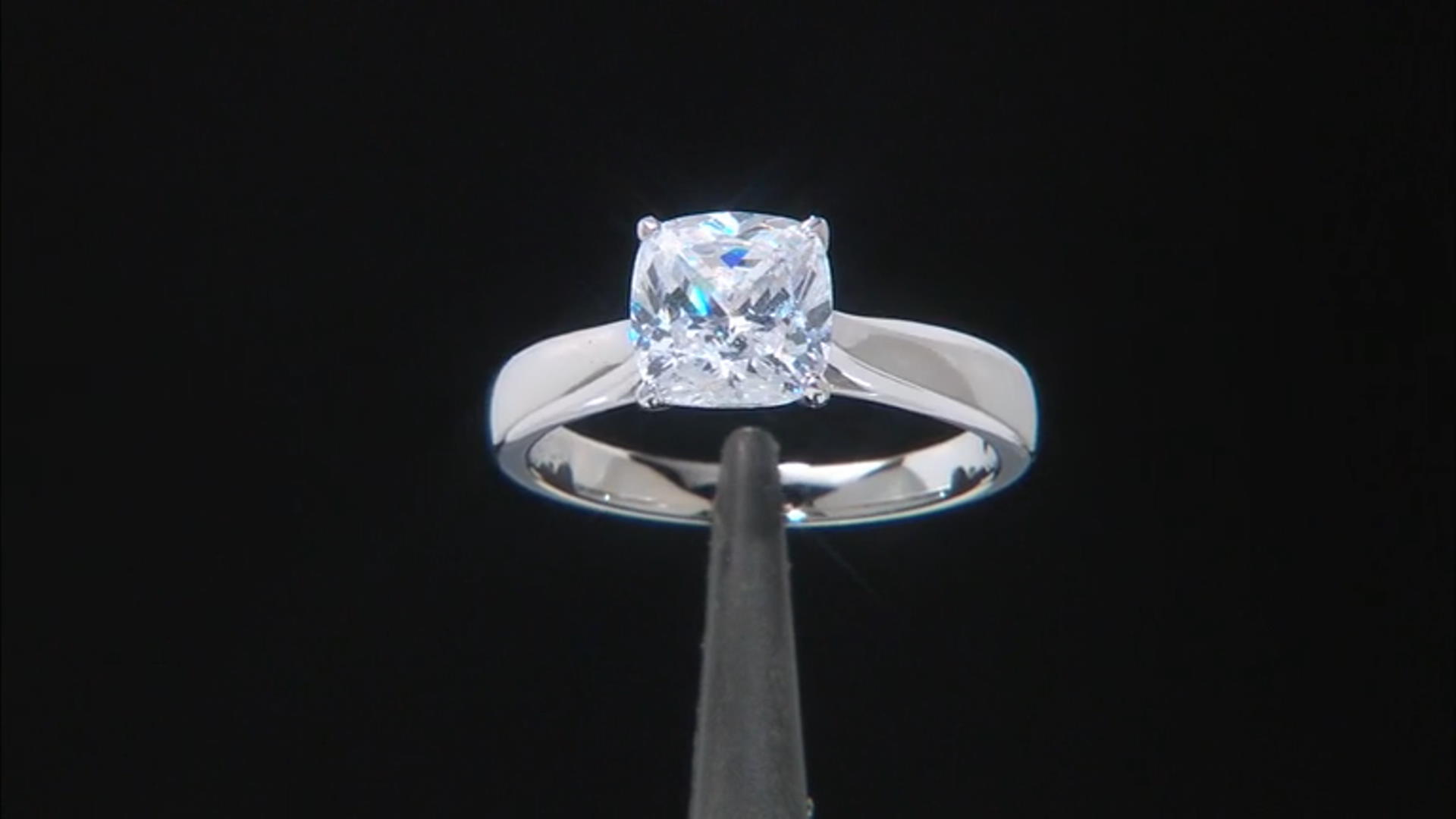 White Cubic Zirconia Rhodium Over Sterling Silver Ring 2.75ctw Video Thumbnail