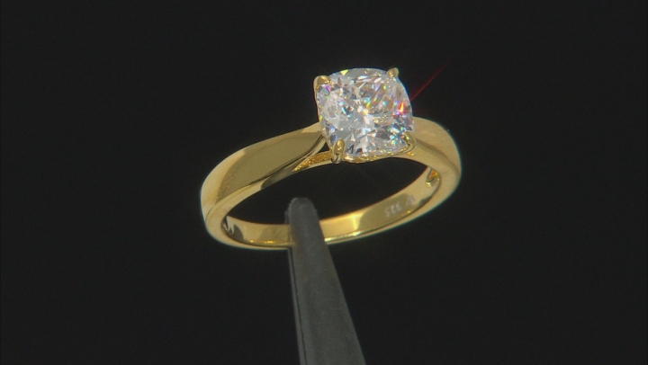 White Cubic Zirconia 18k Yellow Gold Over Silver Ring 2.75ctw Video Thumbnail