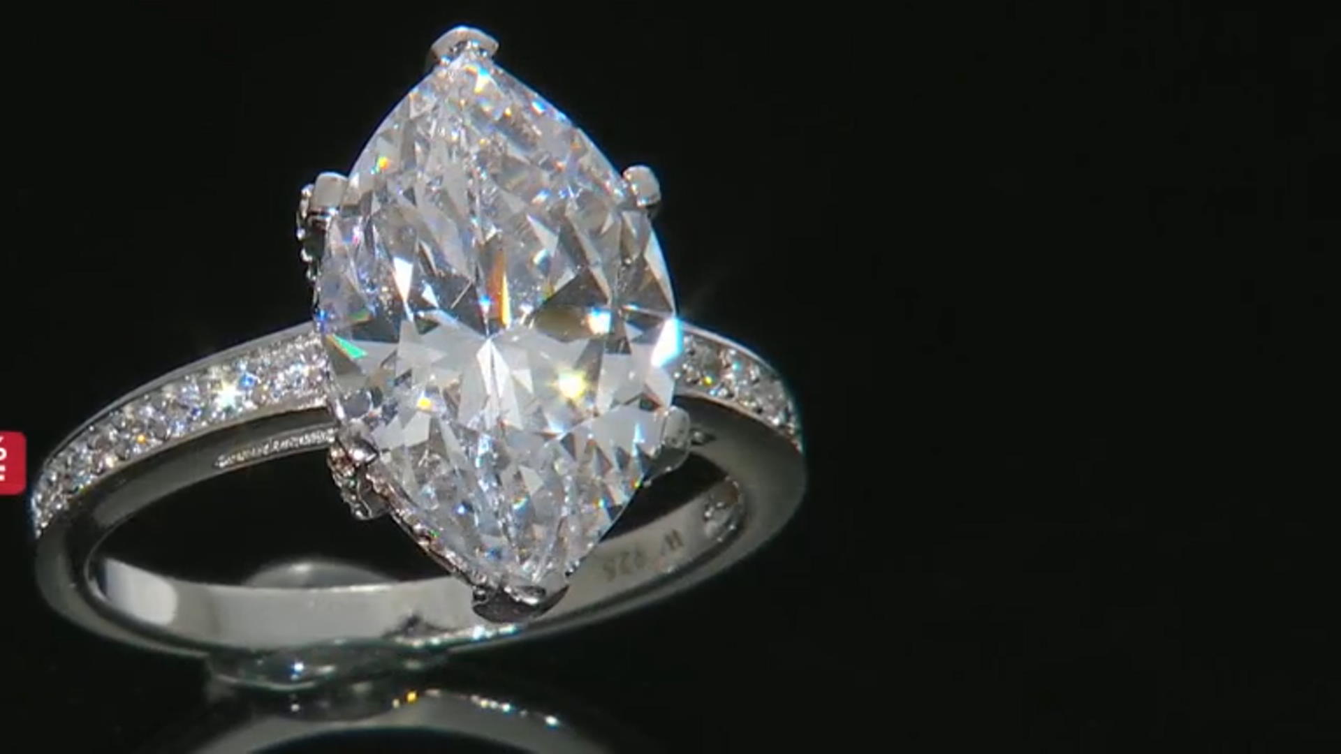 Scintillant Cut Cubic Zirconia Rhodium Over Sterling Silver Ring 8.80ctw Video Thumbnail