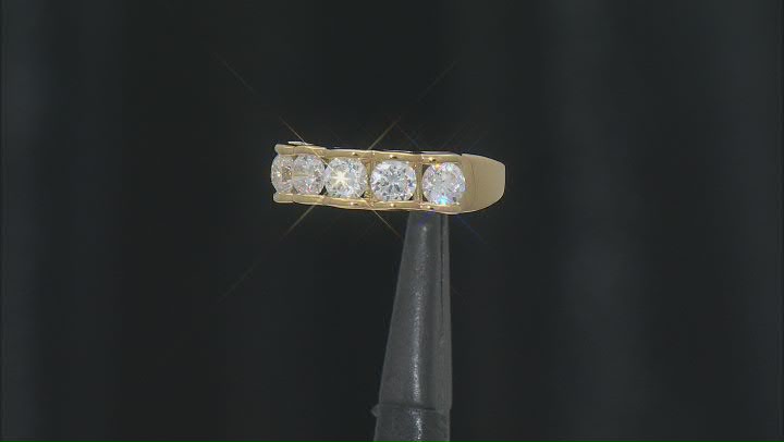 White Cubic Zirconia 18k Yellow Gold Over Sterling Silver Ring 2.48ctw Video Thumbnail