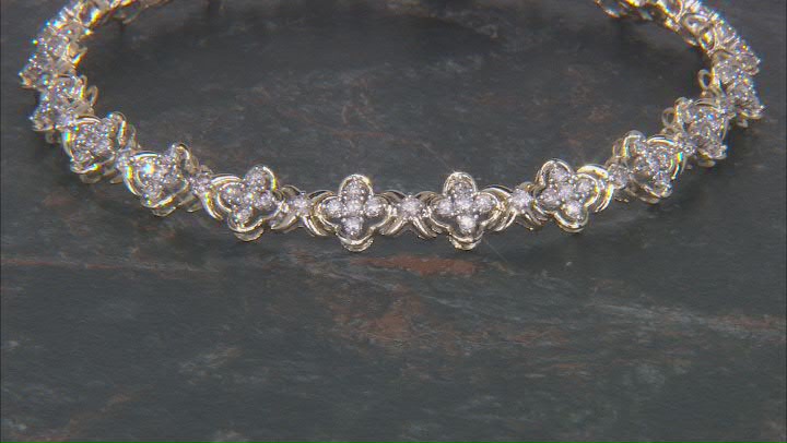 Diamond 10k Yellow Gold Tennis Bracelet 2.00ctw Video Thumbnail