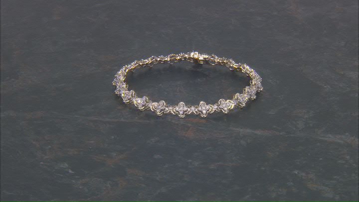 Diamond 10k Yellow Gold Tennis Bracelet 2.00ctw Video Thumbnail