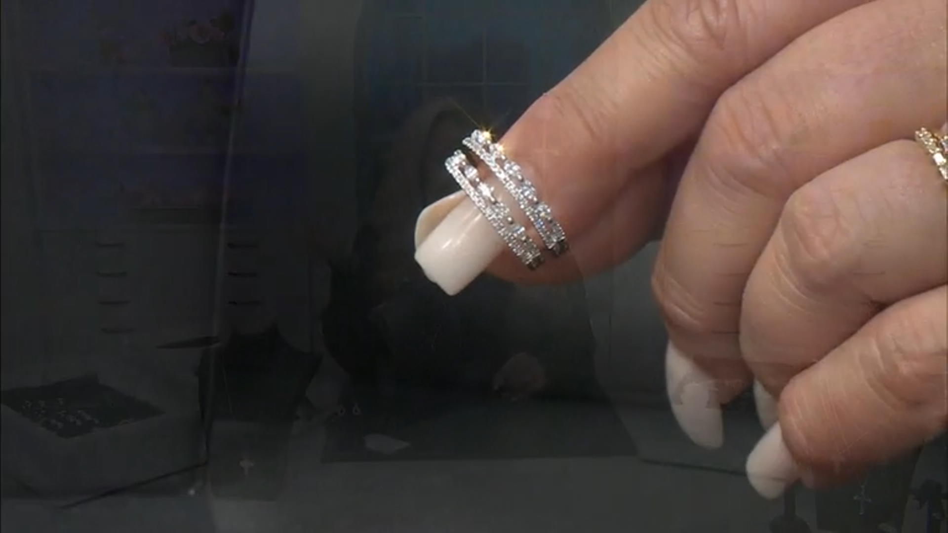 White Diamond 14k White Gold Band Ring 0.33ctw Video Thumbnail