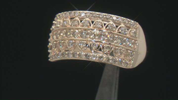 Candlelight Diamonds™ 10k Yellow Gold Wide Band Ring 0.85ctw Video Thumbnail