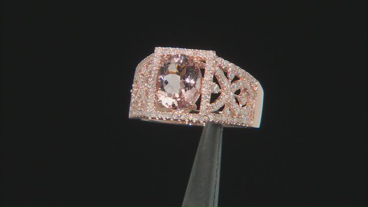 Pink Morganite 14k Rose Gold Ring 1.99ctw Video Thumbnail