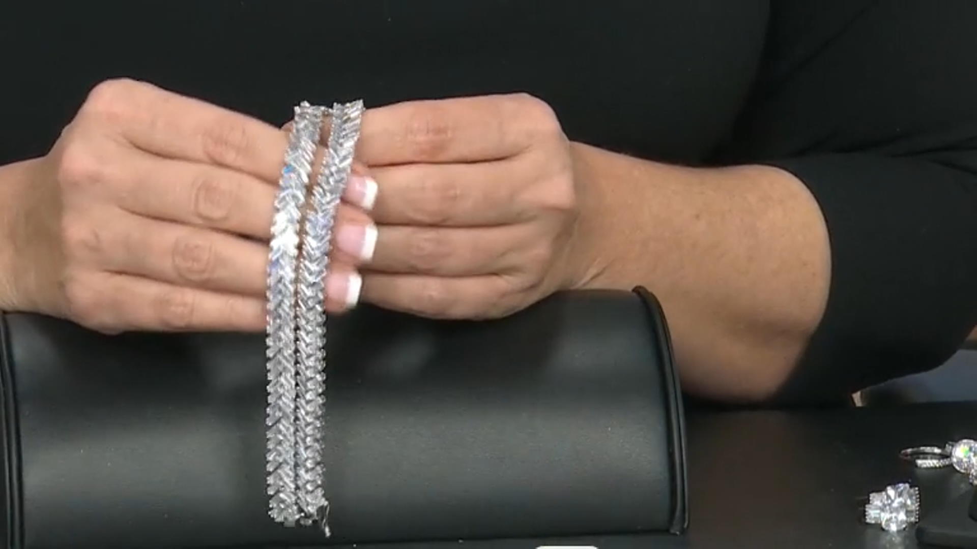 White Cubic Zirconia Rhodium Over Sterling Silver Bracelet 18.49ctw Video Thumbnail