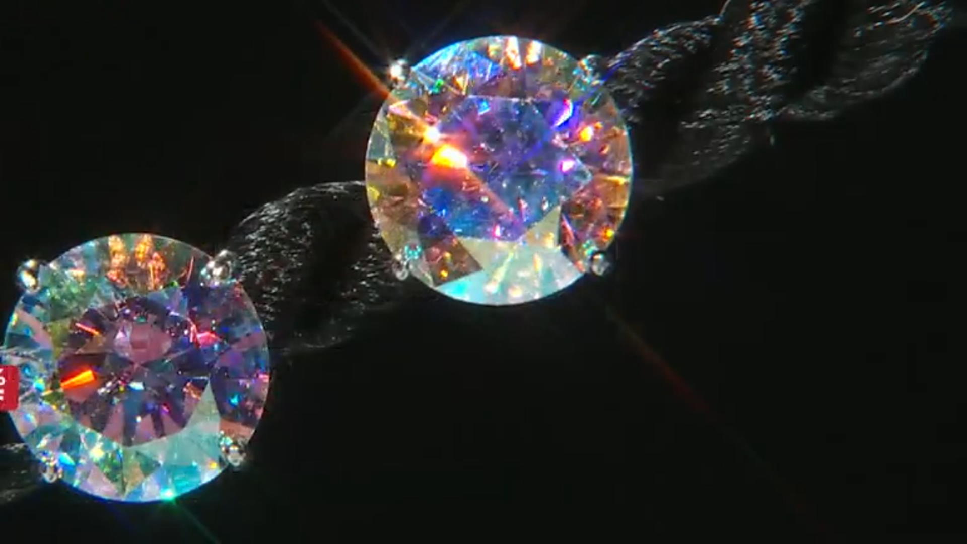 Aurora Borealis Cubic Zirconia Rhodium Over Sterling Silver Earrings 4.80ctw Video Thumbnail