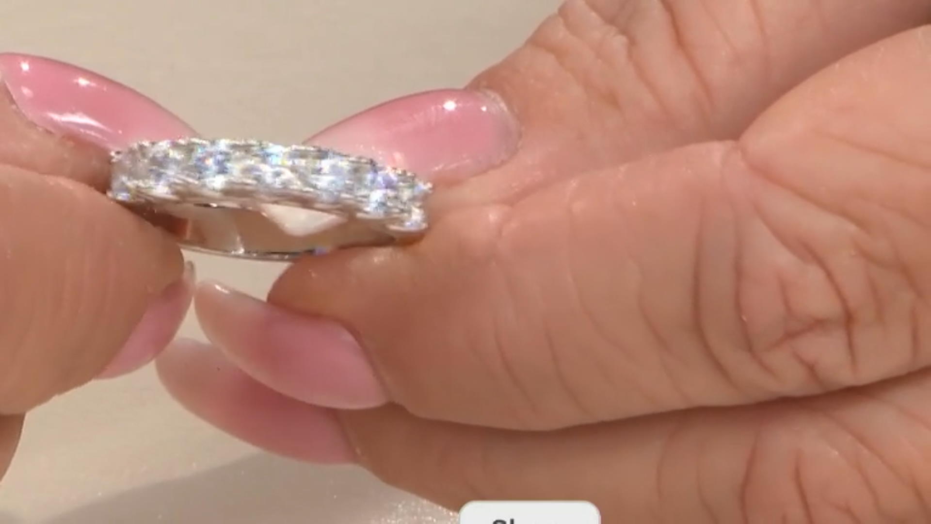White Cubic Zirconia Platinum Over Sterling Silver Ring Set. (2.38ctw DEW) Video Thumbnail