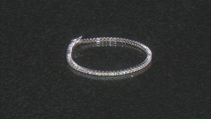 Cubic Zirconia Platinum Over Sterling Silver Bracelet 8.77ctw Video Thumbnail