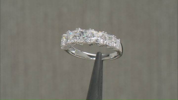 White Cubic Zirconia Rhodium Over Silver Ring 2.91ctw Video Thumbnail