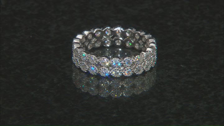 White Cubic Zirconia Rhodium Over Sterling Silver Ring 2.40ctw Video Thumbnail