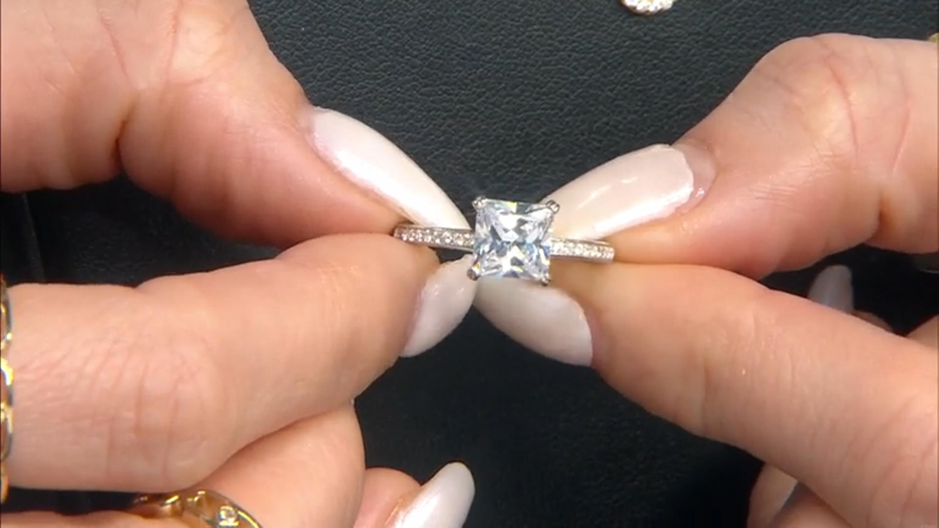 White Cubic Zirconia Platinum Over Sterling Silver Ring 2.85ctw Video Thumbnail