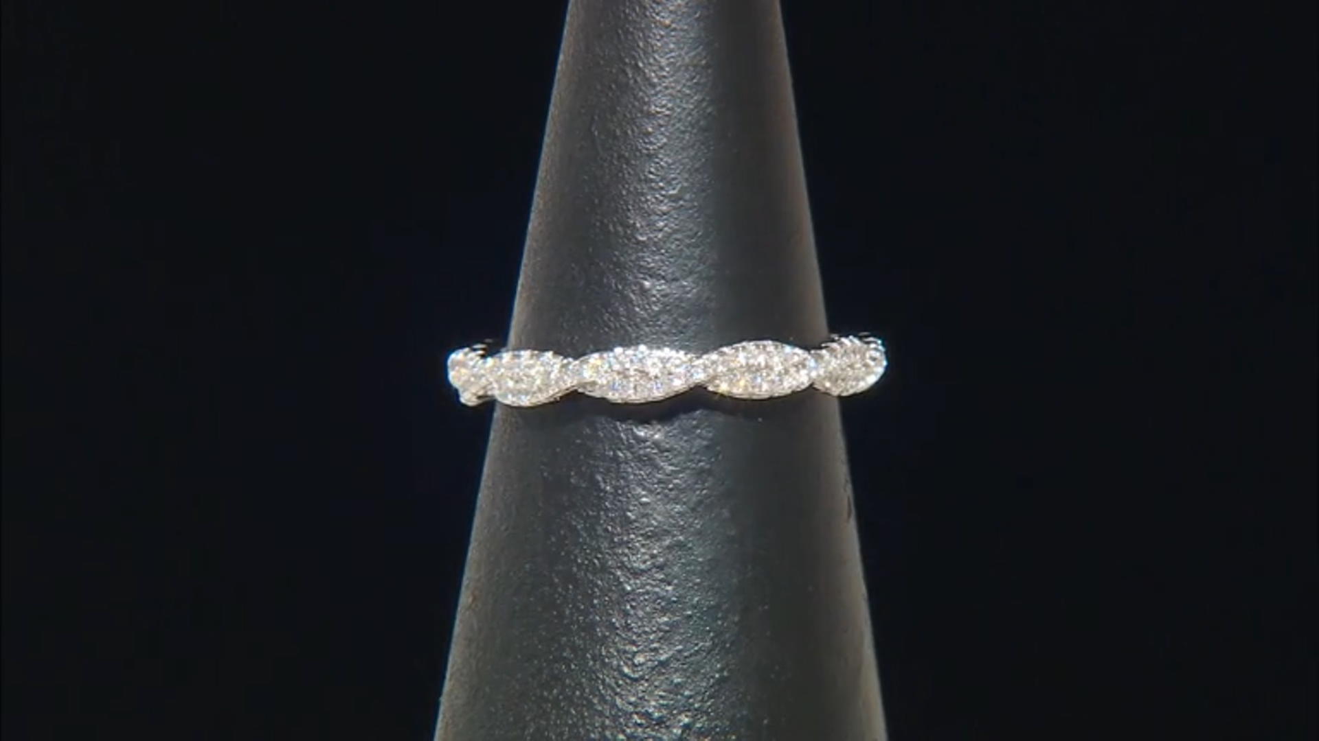 White Cubic Zirconia Rhodium Over Sterling Ring Set 1.56ctw Video Thumbnail