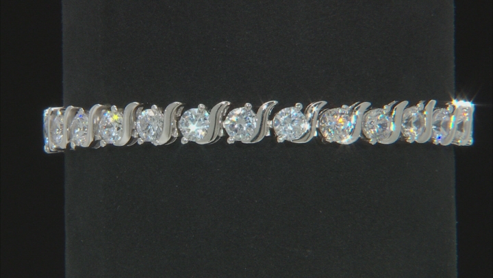 Cubic Zirconia Rhodium Over Sterling Silver Bracelet 14.75ctw Video Thumbnail