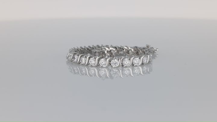 Cubic Zirconia Rhodium Over Sterling Silver Bracelet 14.75ctw Video Thumbnail