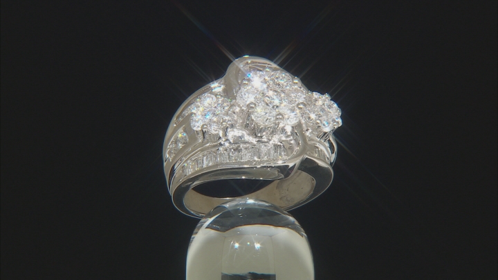 White Diamond 14k White Gold Ring 3.00ctw Video Thumbnail