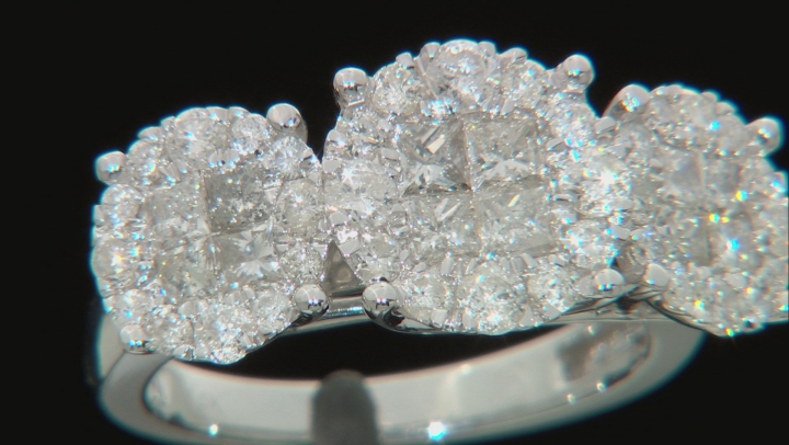 White Diamond 14K White Gold Ring 2.00ctw Video Thumbnail