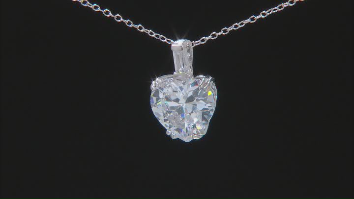 White Cubic Zirconia Rhodium Over Sterling Silver Jewelry Set 33.00ctw Video Thumbnail