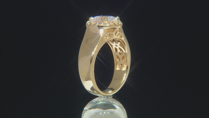 White Cubic Zirconia 18k Yellow Gold Over Sterling Silver Ring 2.47ctw Video Thumbnail