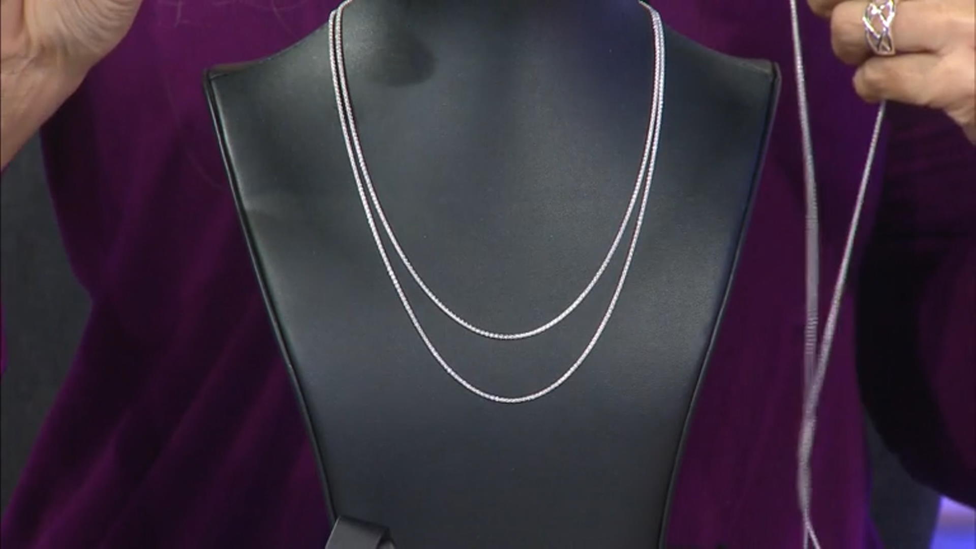 Sterling Silver Popcorn Link Chain Set 18, 20, And 24 inch Video Thumbnail