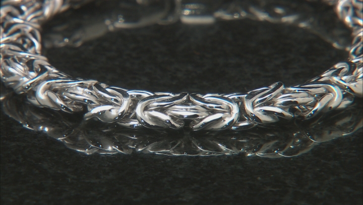 Sterling Silver Byzantine Bracelet 7 Inch Video Thumbnail