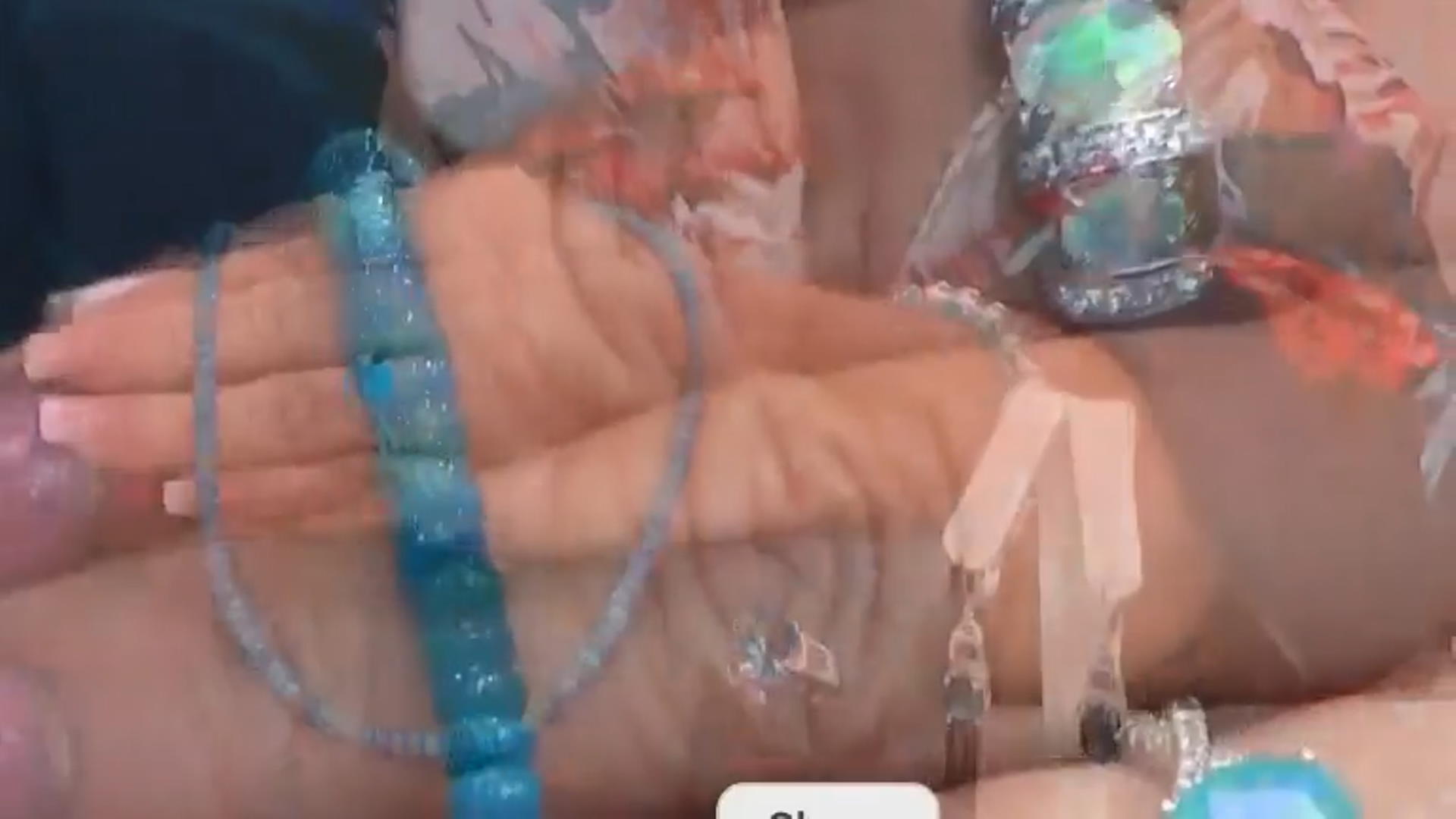 Paraiba Blue Color Opal Strand Silver Necklace 27.00ctw Video Thumbnail
