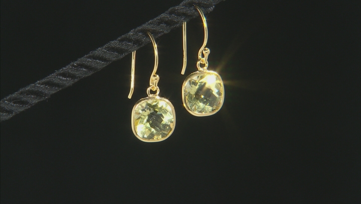 Multi-Gemstone 18k Yellow Gold Over Sterling Silver Set of 6 Dangle Earrings 31.00ctw