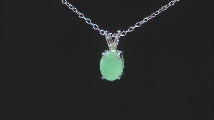 Green Brazilian Emerald Rhodium Over Sterling Silver Jewelry Set 4.56ctw Video Thumbnail