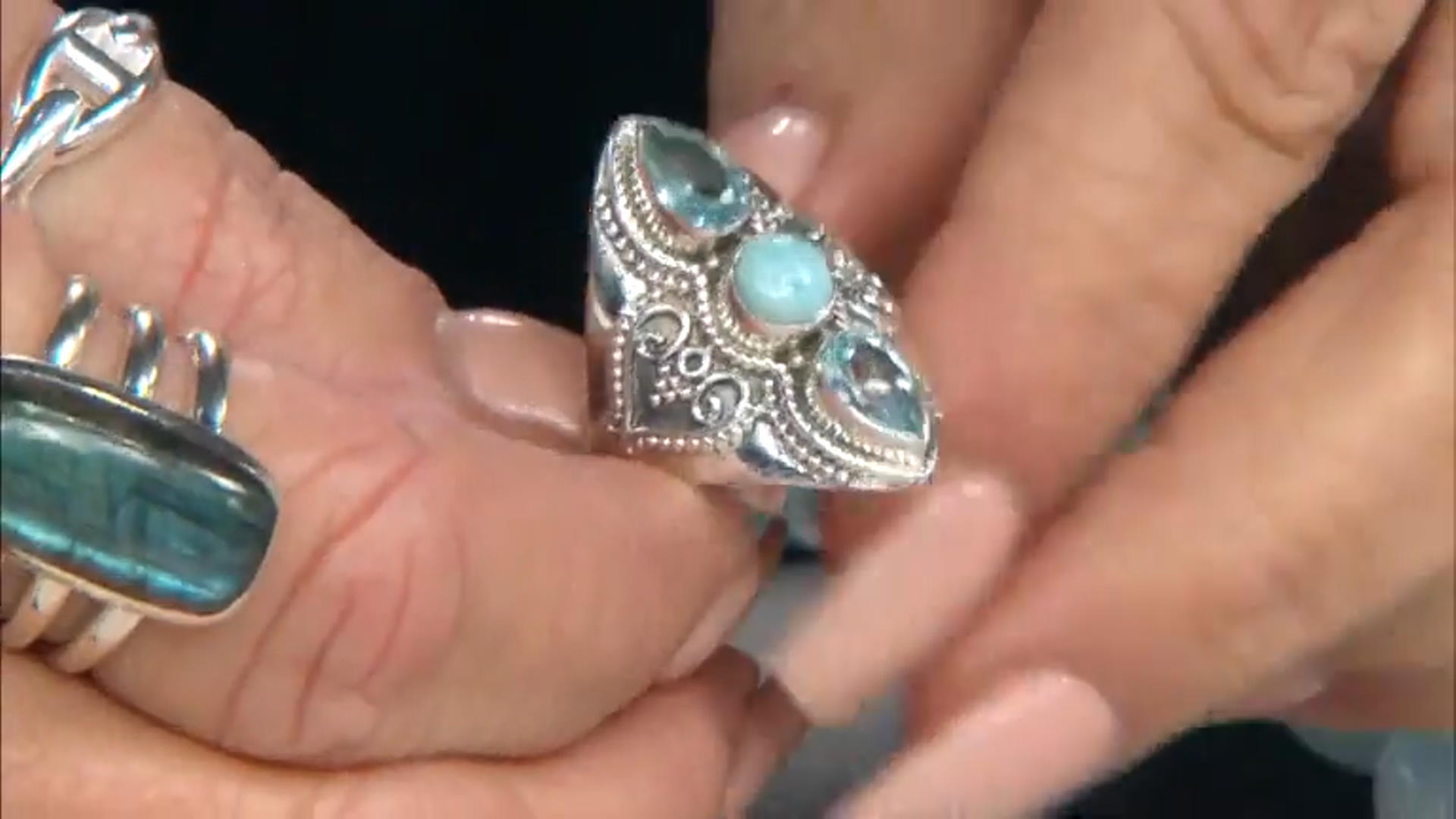 Blue Topaz Sterling Silver Ring 2.40ctw Video Thumbnail