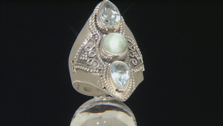 Blue Topaz Sterling Silver Ring 2.40ctw Video Thumbnail