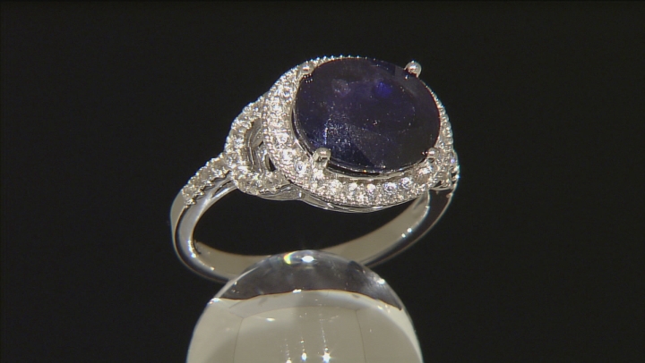 Mahaleo Sapphire Sterling Silver Ring 5.67ctw Video Thumbnail