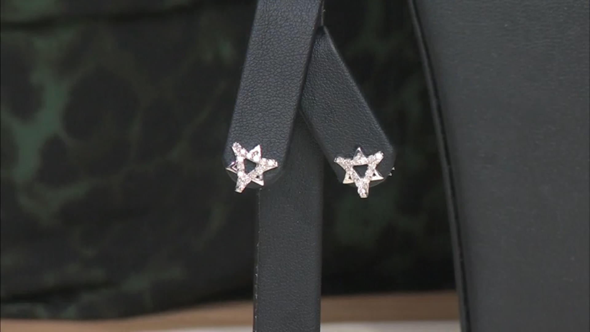 White Diamond Platinum Over Sterling Silver Stud Earrings 0.25ctw Video Thumbnail