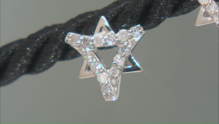 White Diamond Platinum Over Sterling Silver Stud Earrings 0.25ctw Video Thumbnail